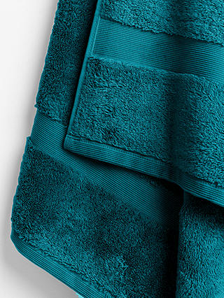 John Lewis & Partners Egyptian Cotton Face Cloth (Set of 2), Dark Teal