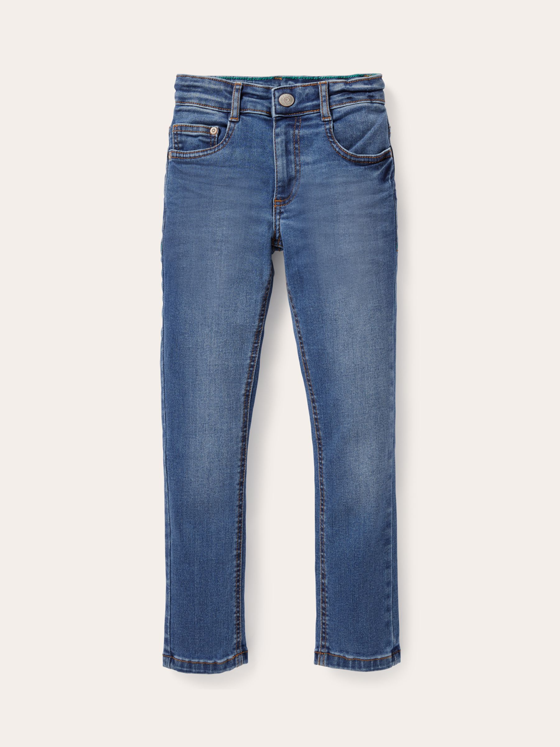 Mini Boden Boys' Adventure Flex Skinny Jeans, Mid Vintage at John Lewis ...