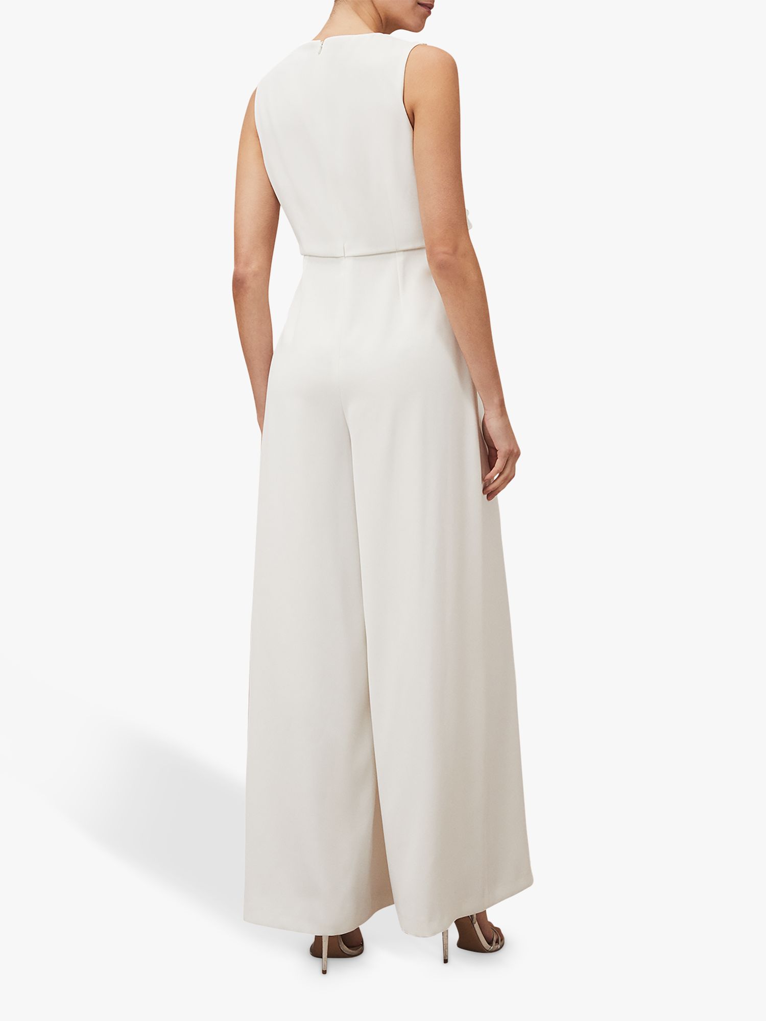 Phase Eight Maeve Frill Jumpsuit, Ivory