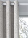 John Lewis Hidcote Weave Pair Lined Eyelet Curtains, Grey