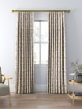 John Lewis Langley Leaf Weave Pair Lined Pencil Pleat Curtains
