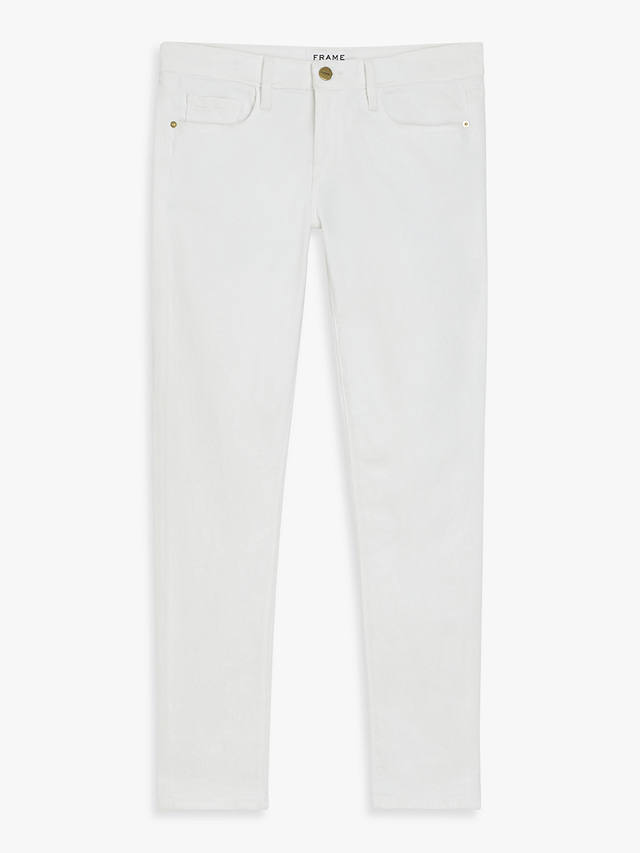 FRAME Le Garcon Boyfriend Jeans, White