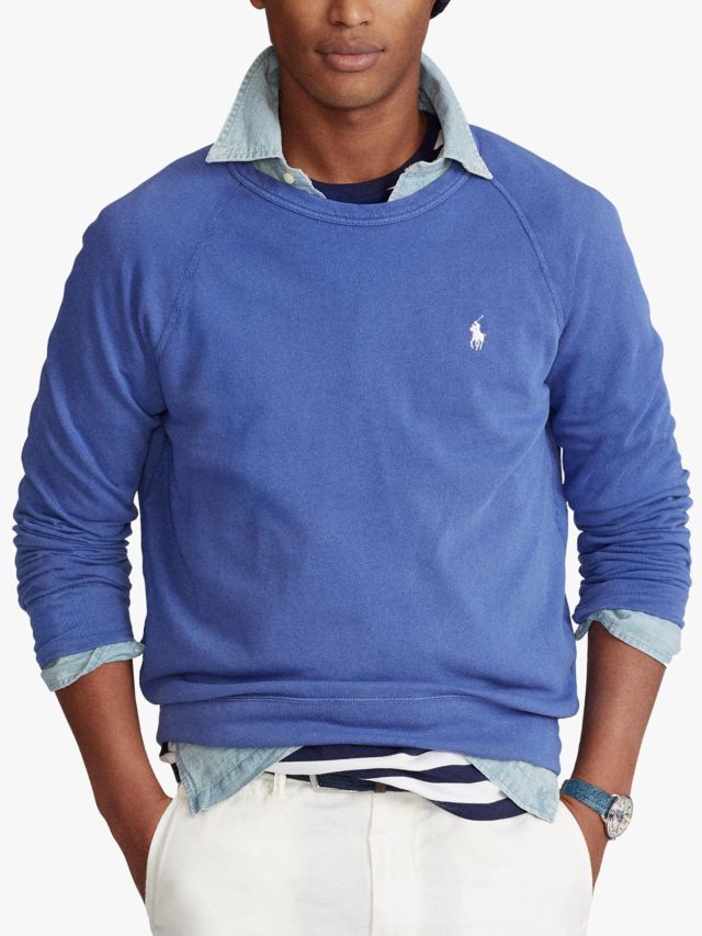 Polo ralph lauren terry clearance crewneck sweatshirt