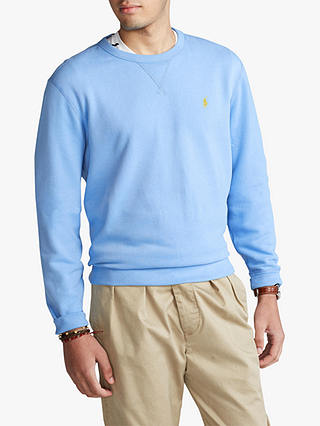 Polo Ralph Lauren Fleece Crew Neck Sweatshirt, Blue Lagoon