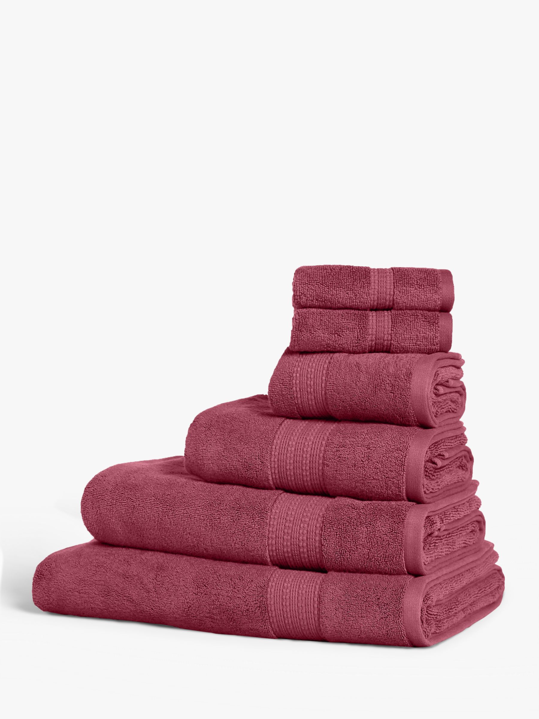 John Lewis Supreme Supima® Cotton Towels, Raspberry