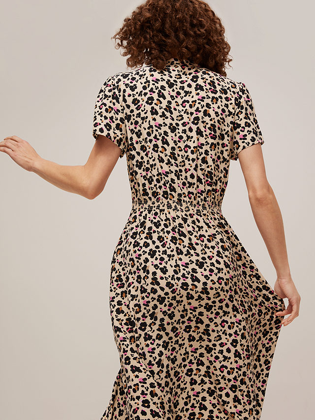 Somerset by Alice Temperley Powder Leopard Shirt Dress, Multi, 8