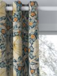 Morris & Co. Pimpernel Pair Thermal Lined Eyelet Curtains