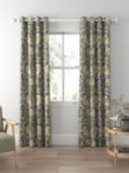 Morris & Co. Pimpernel Pair Thermal Lined Eyelet Curtains