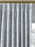 John Lewis ANYDAY Meadow Flowers Pair Lined Pencil Pleat Curtains, Bluestone