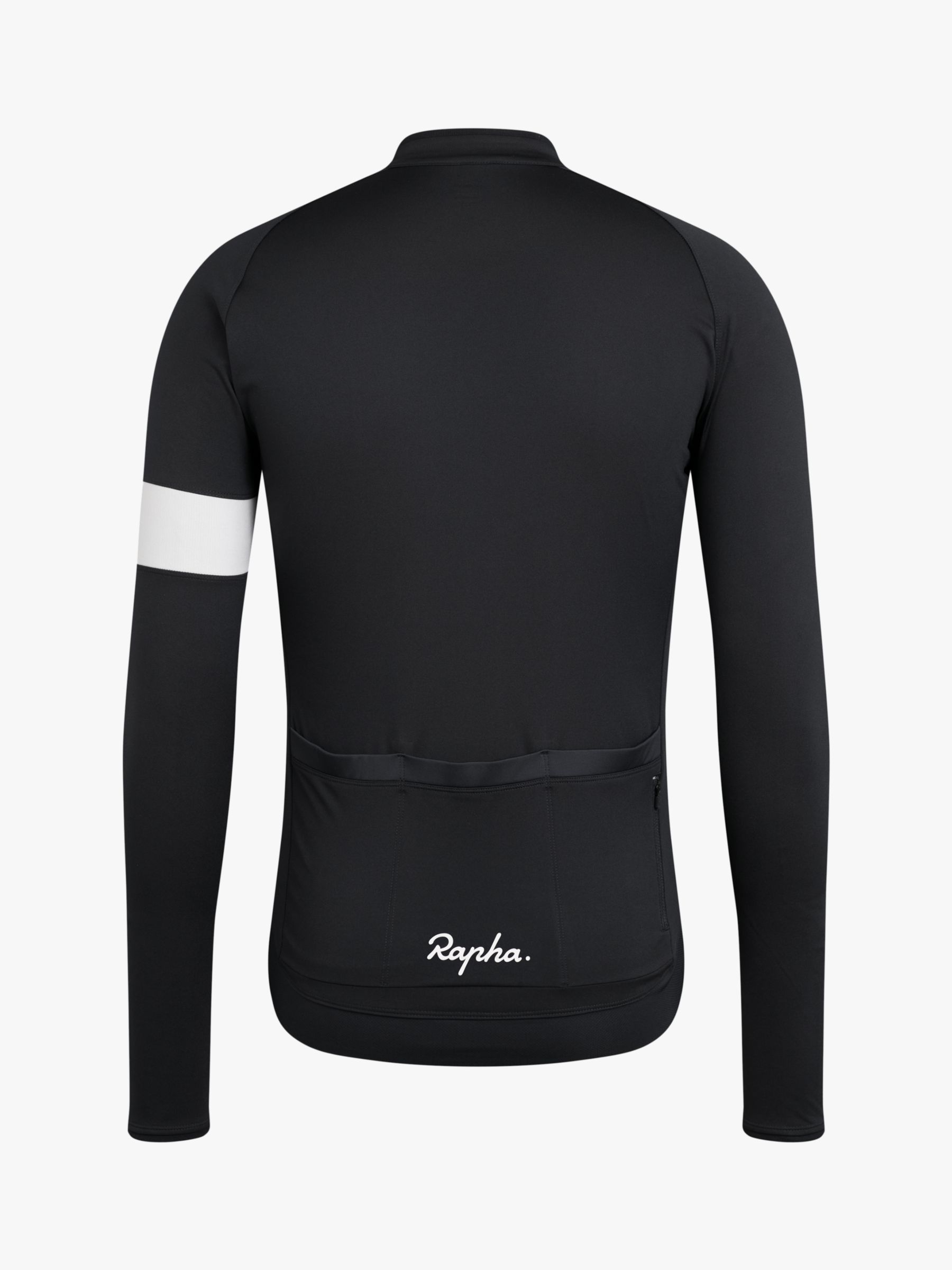 Rapha Core Jersey Long Sleeve Cycling Top, Anthracite at John Lewis ...