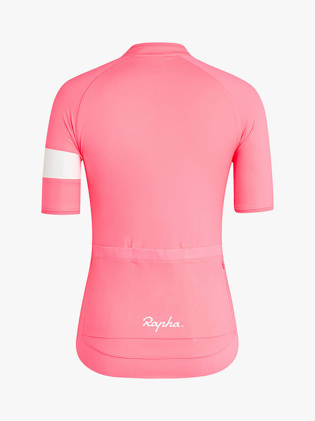 Rapha Core Jersey Short Sleeve Cycling Top, High-vis Pink