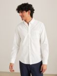 John Lewis Slim Fit Cotton Oxford Button Down Shirt, White