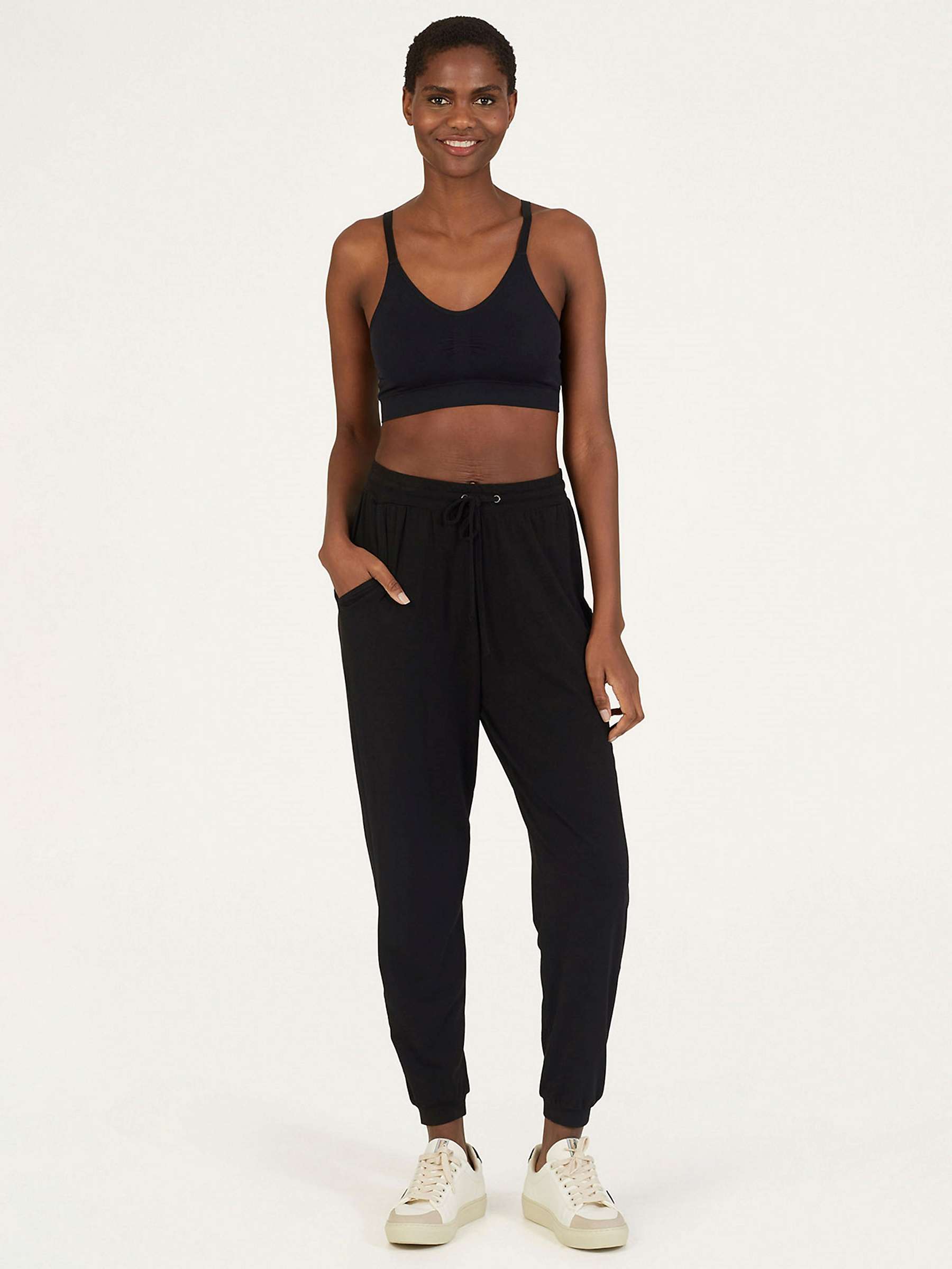 Buy Thought Emerson Tie Waist Bamboo Organic Cotton Joggers Online at johnlewis.com
