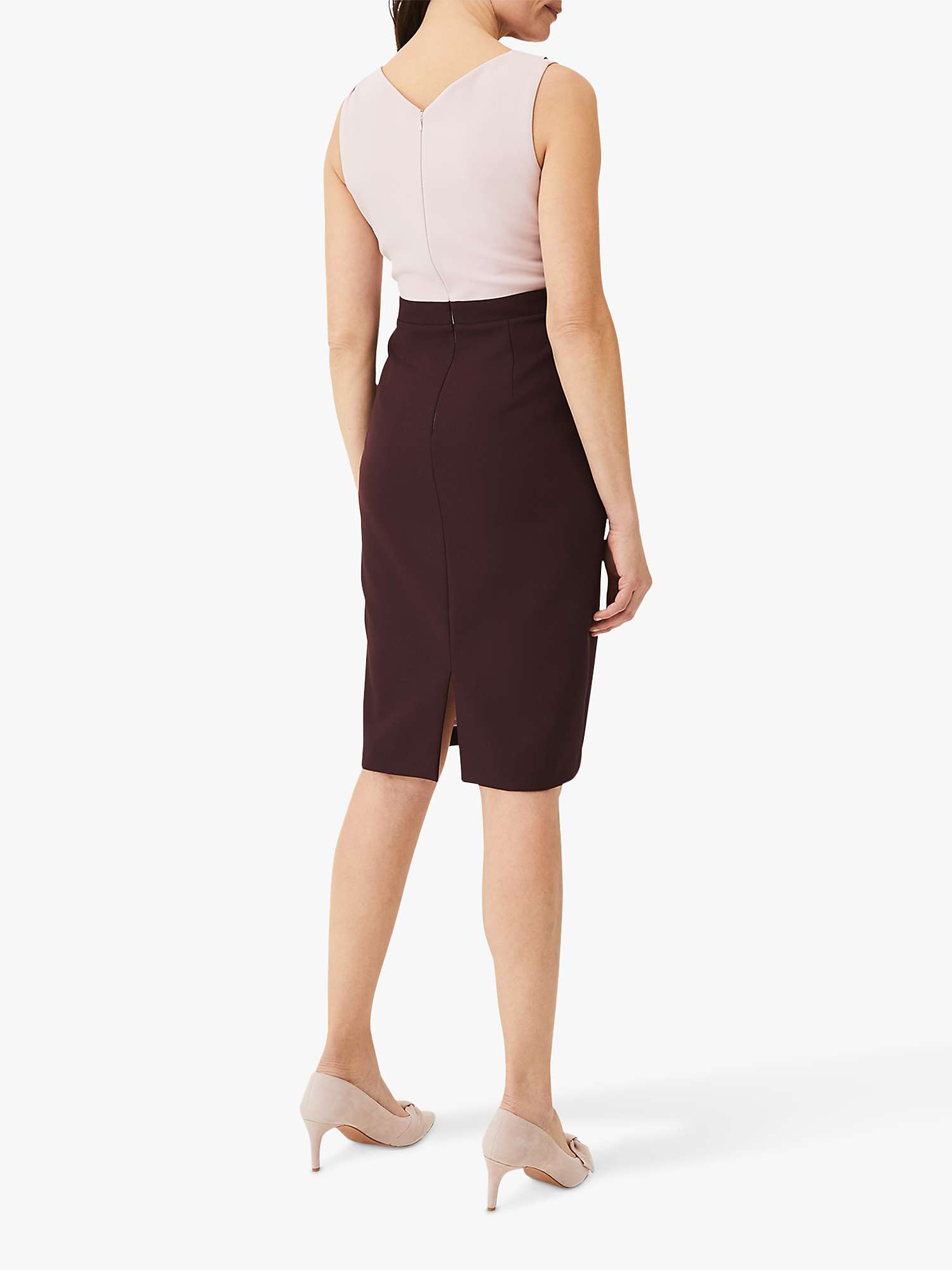 Buy Phase Eight Tandy Dress, Antique Rose/Wine Online at johnlewis.com