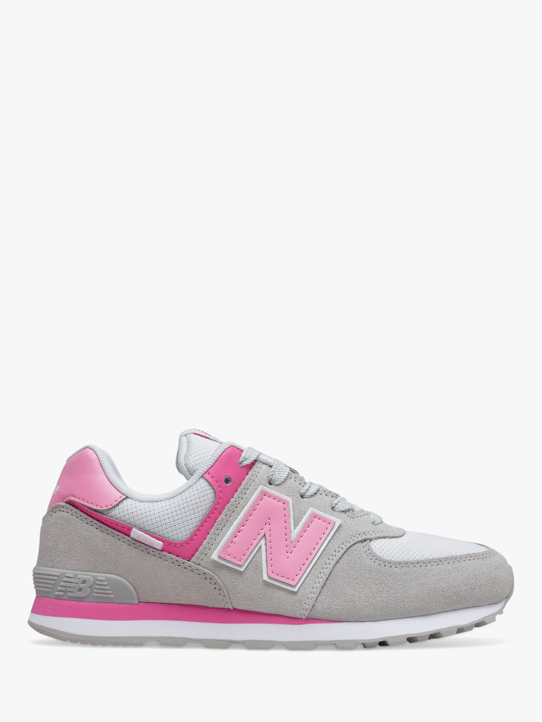 New Balance Children's 574 Varsity Sport Suede Lace Up Trainers