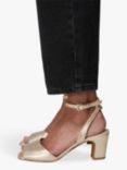 Whistles Emerson Block Heel Sandal, Gold