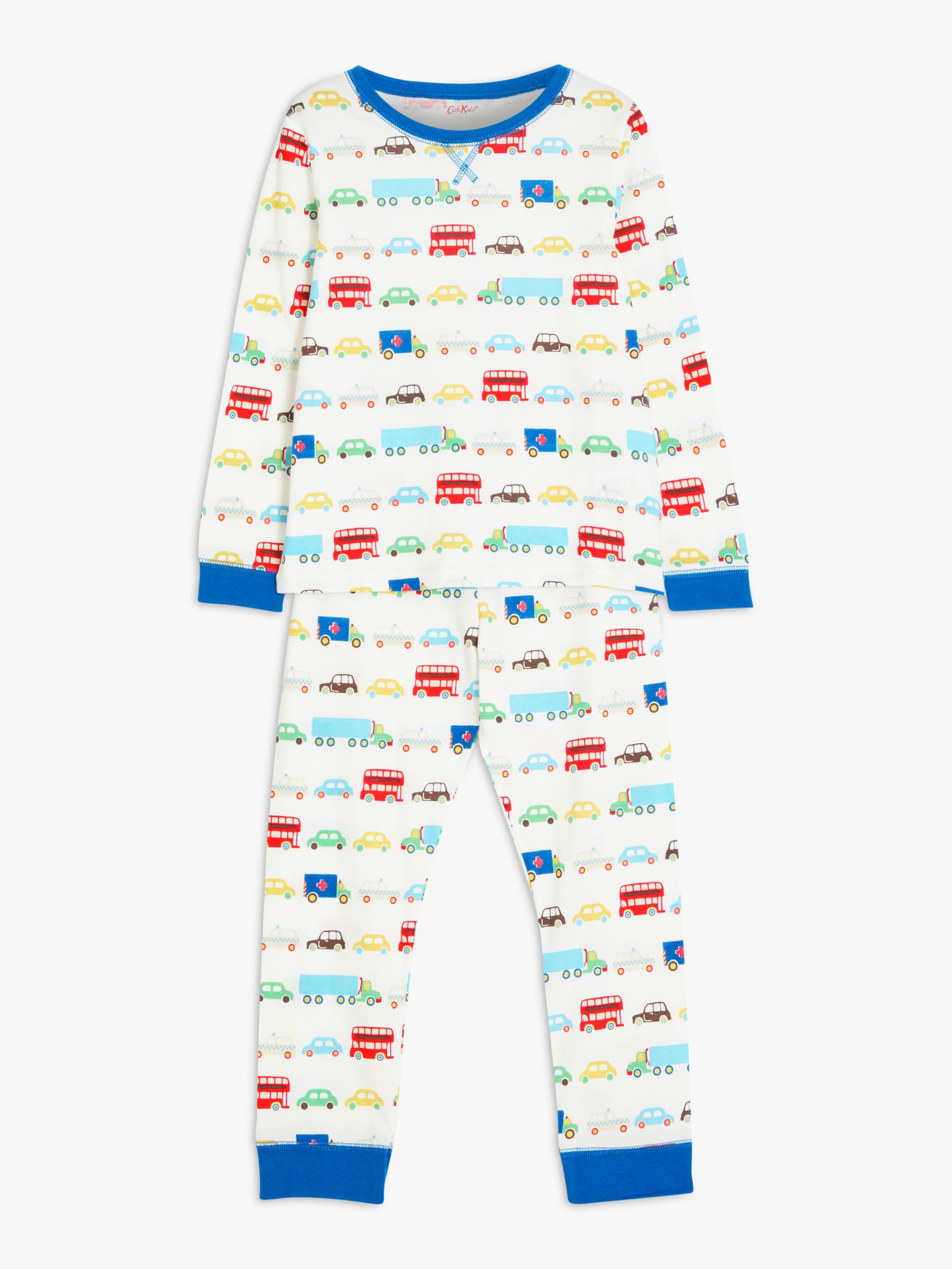 Cath Kids' Long Sleeve Transport Print Pyjamas, Multi, 1-2 years