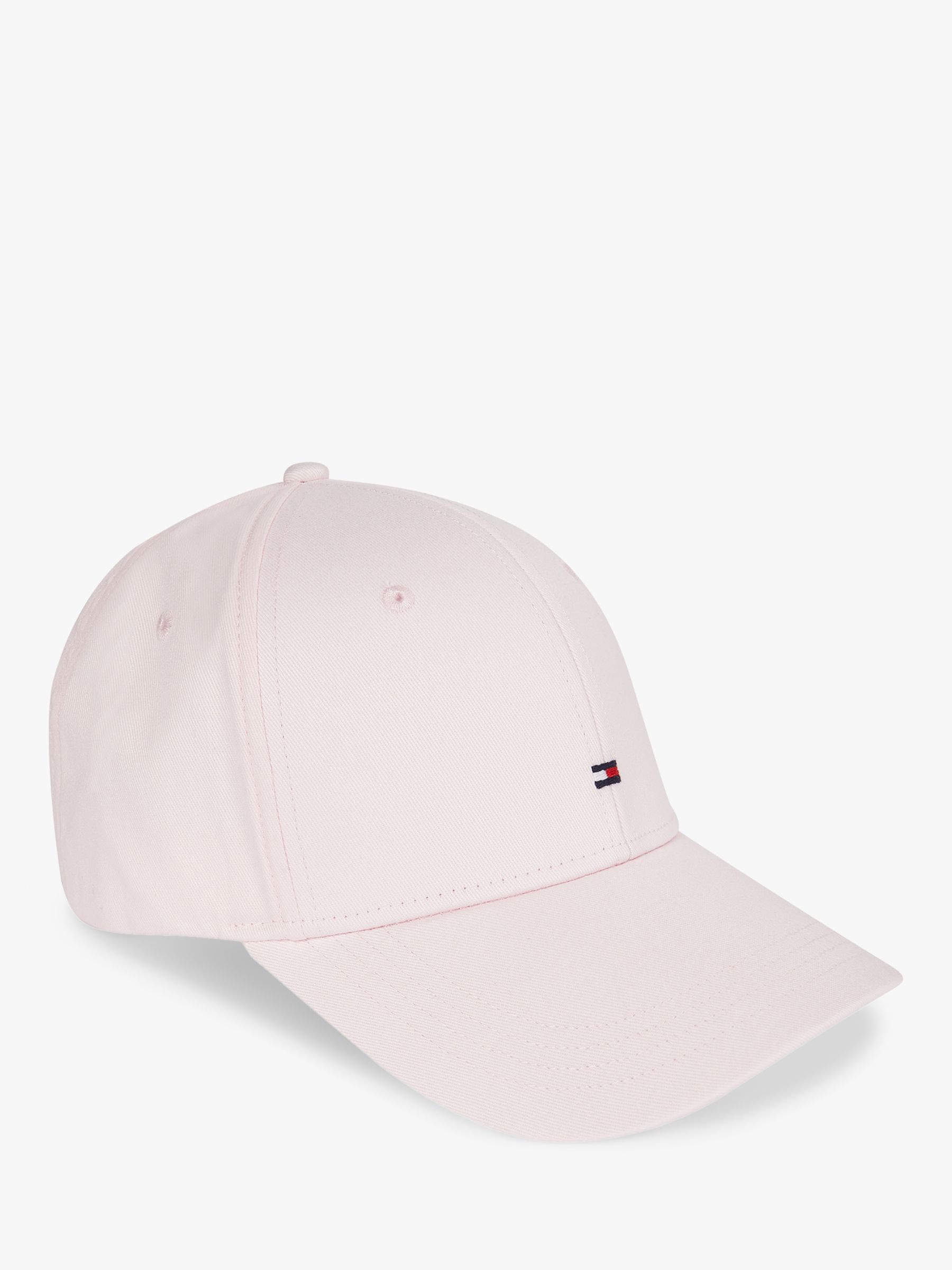 Tommy Hilfiger Logo Cotton Cap, Light Pink at John Lewis & Partners