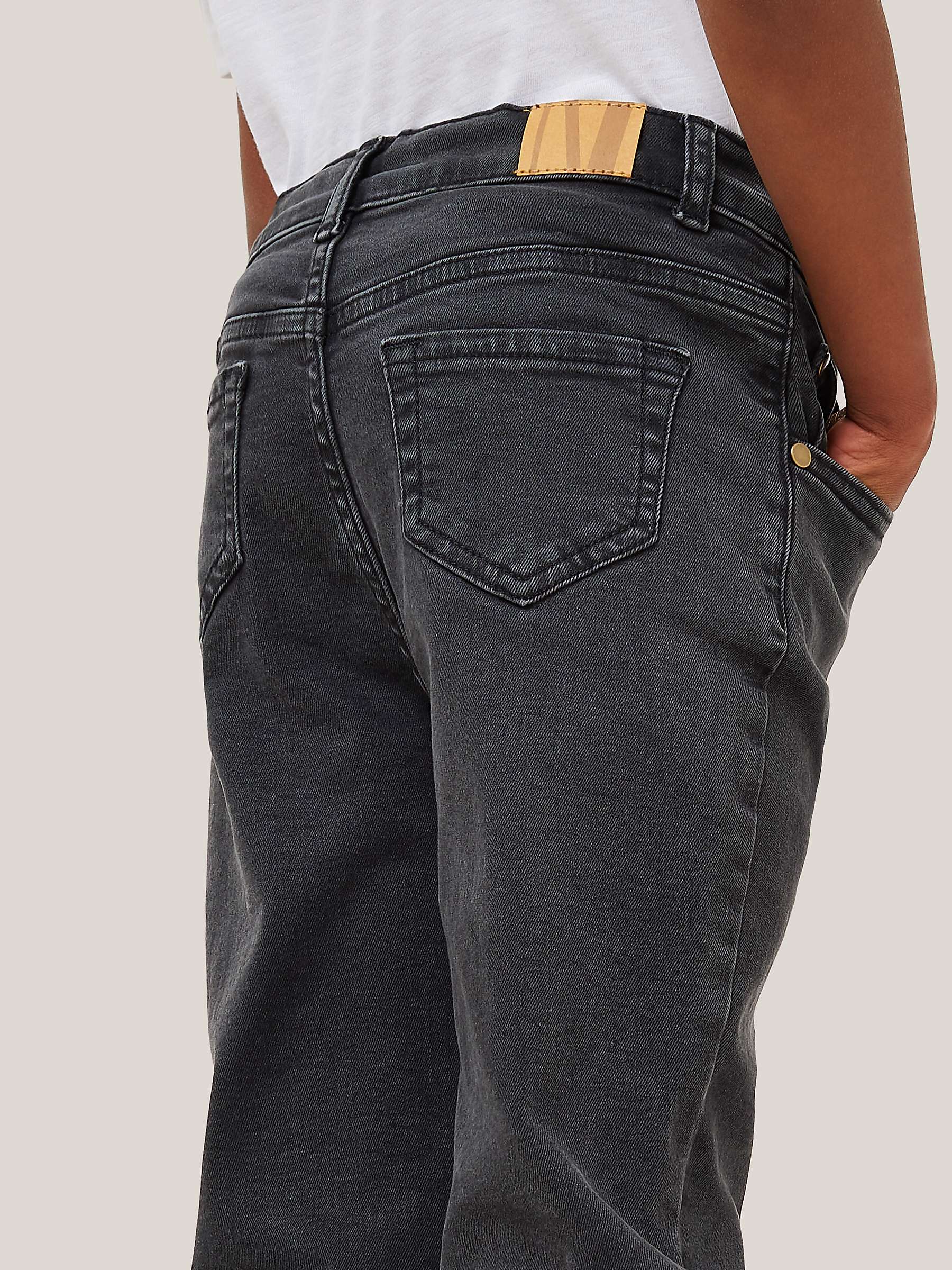 Buy John Lewis Boys' Skinny Denim Jeans, Black Online at johnlewis.com