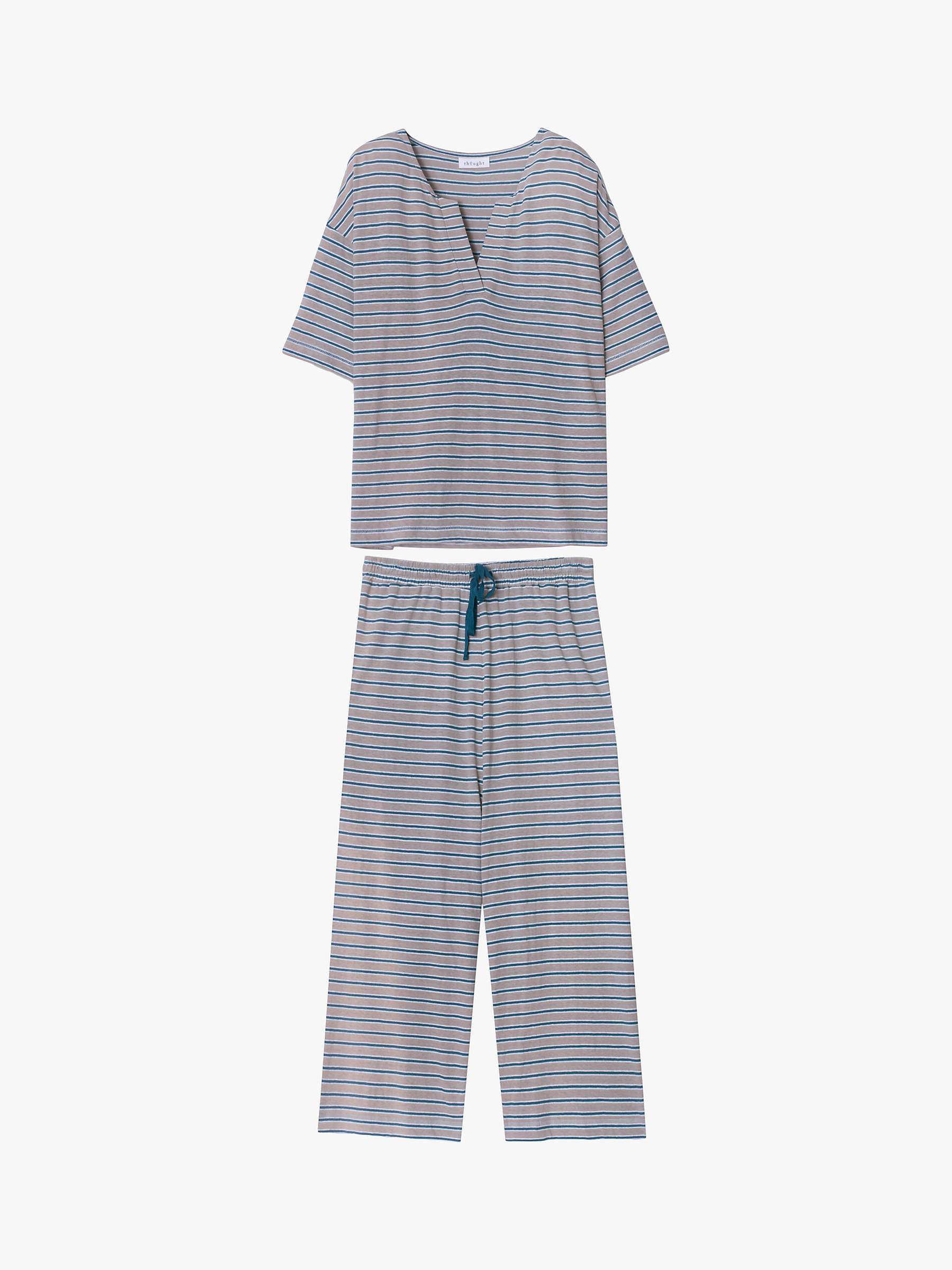Buy Thought Victoria Jersey Pyjama Set, Shadow Pink Online at johnlewis.com