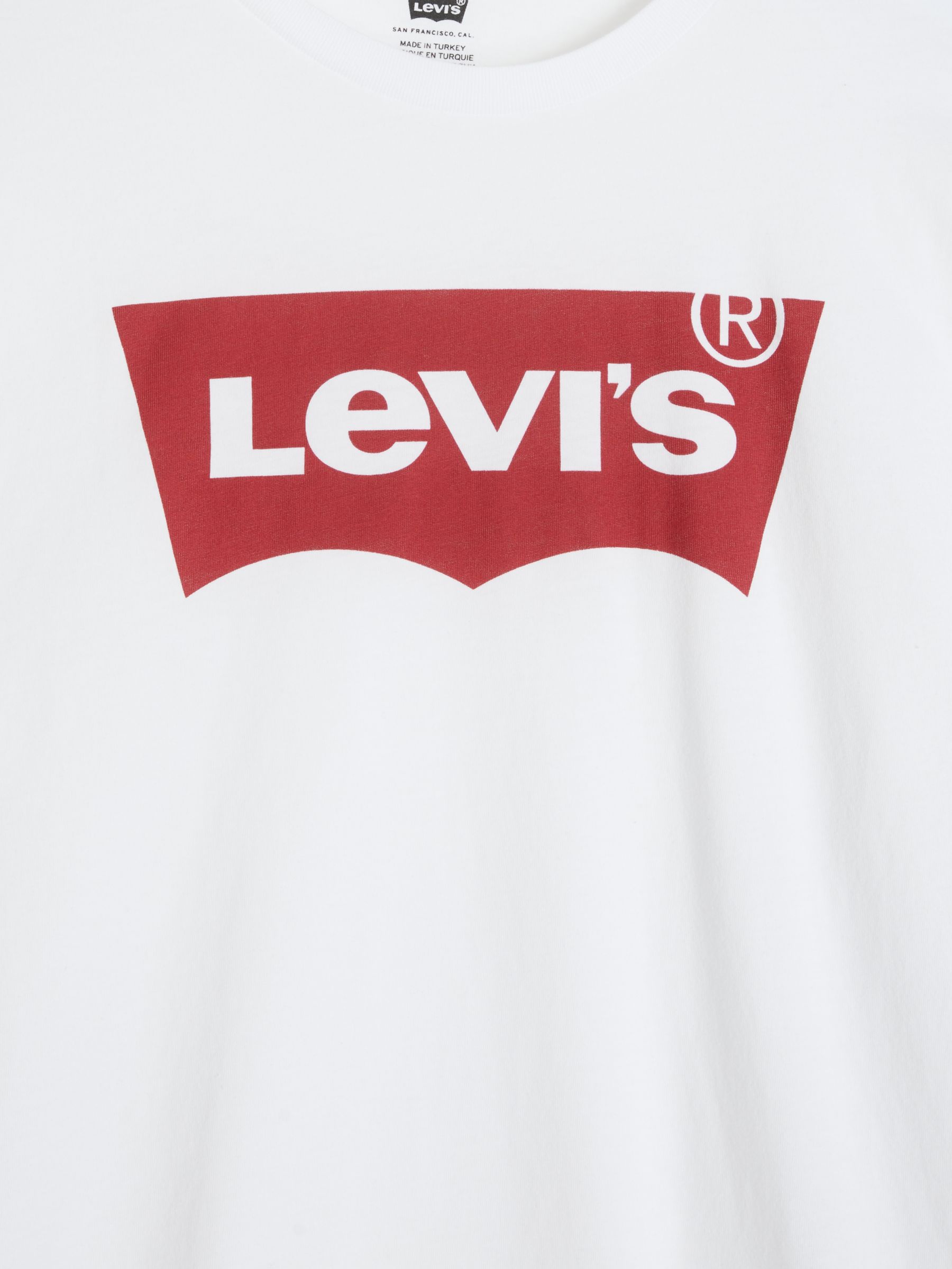 Levi's Batwing Graphic Long Sleeve Logo T-Shirt, White, S