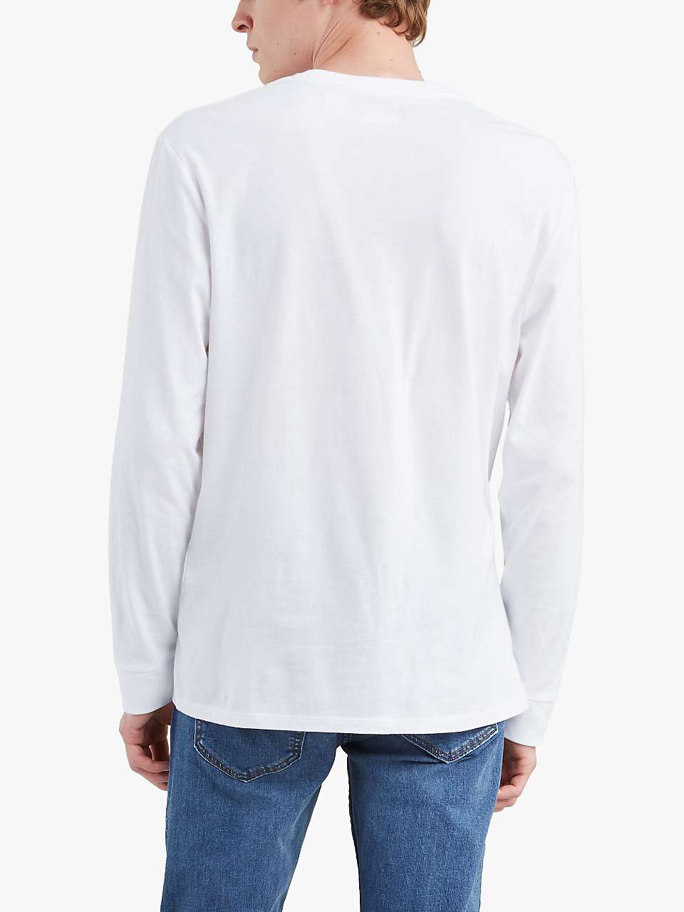 Buy Levi's Housemark Logo T-Shirt, White Online at johnlewis.com