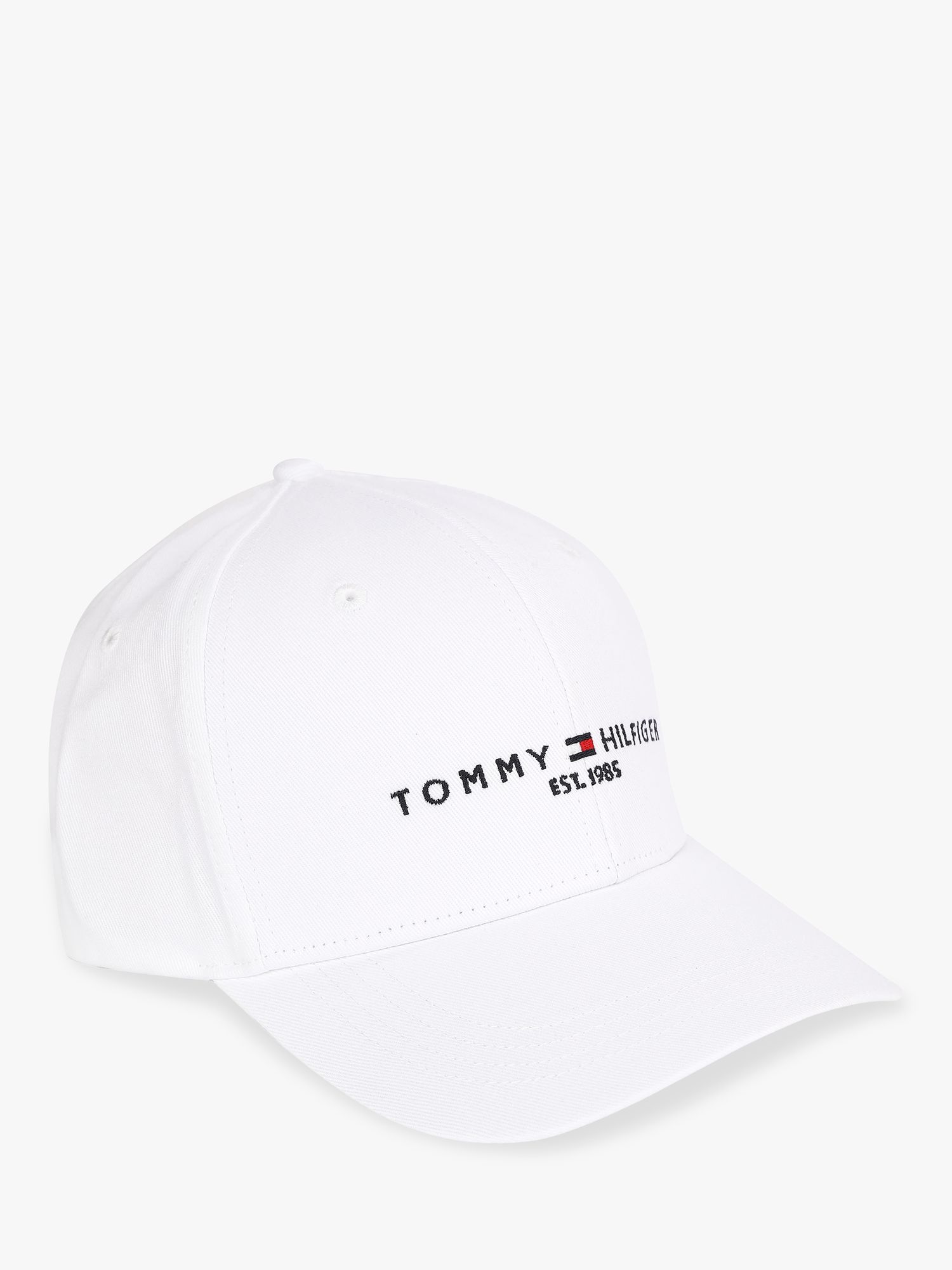 Tommy Hilfiger Established Organic Cotton Baseball Cap, One Size, White
