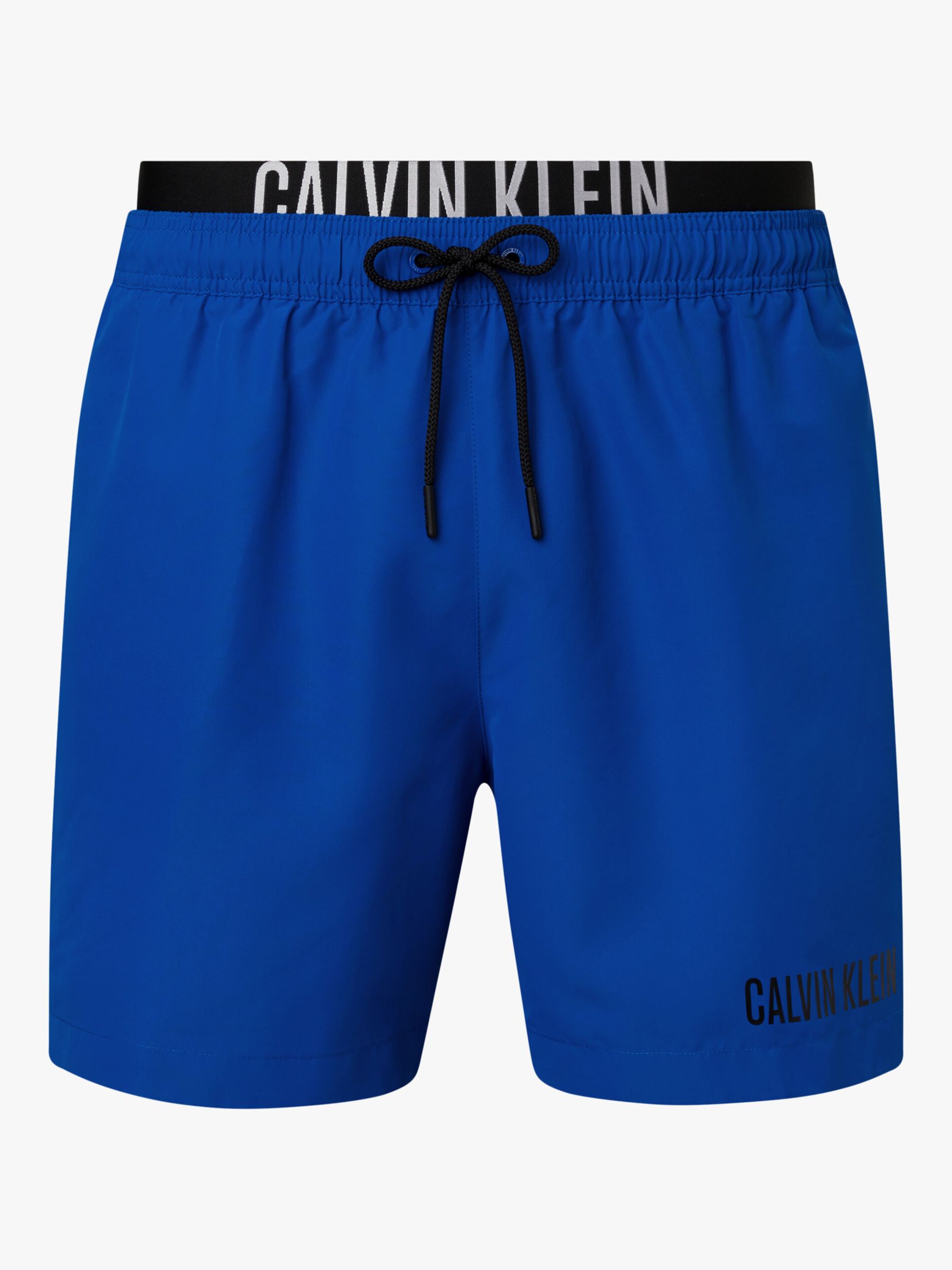Calvin Klein Intense Power Medium Double Waistband Swim Shorts, Bobby ...