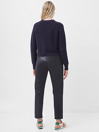 French Connection Lilly Mozart Crew Neck Jumper, Utility Blue