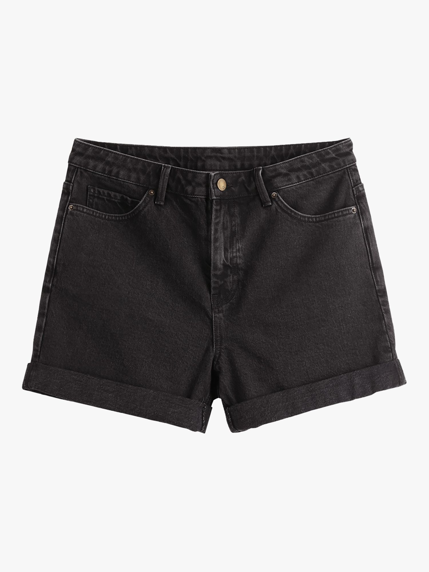 HUSH Denim Shorts, Washed Black, 6
