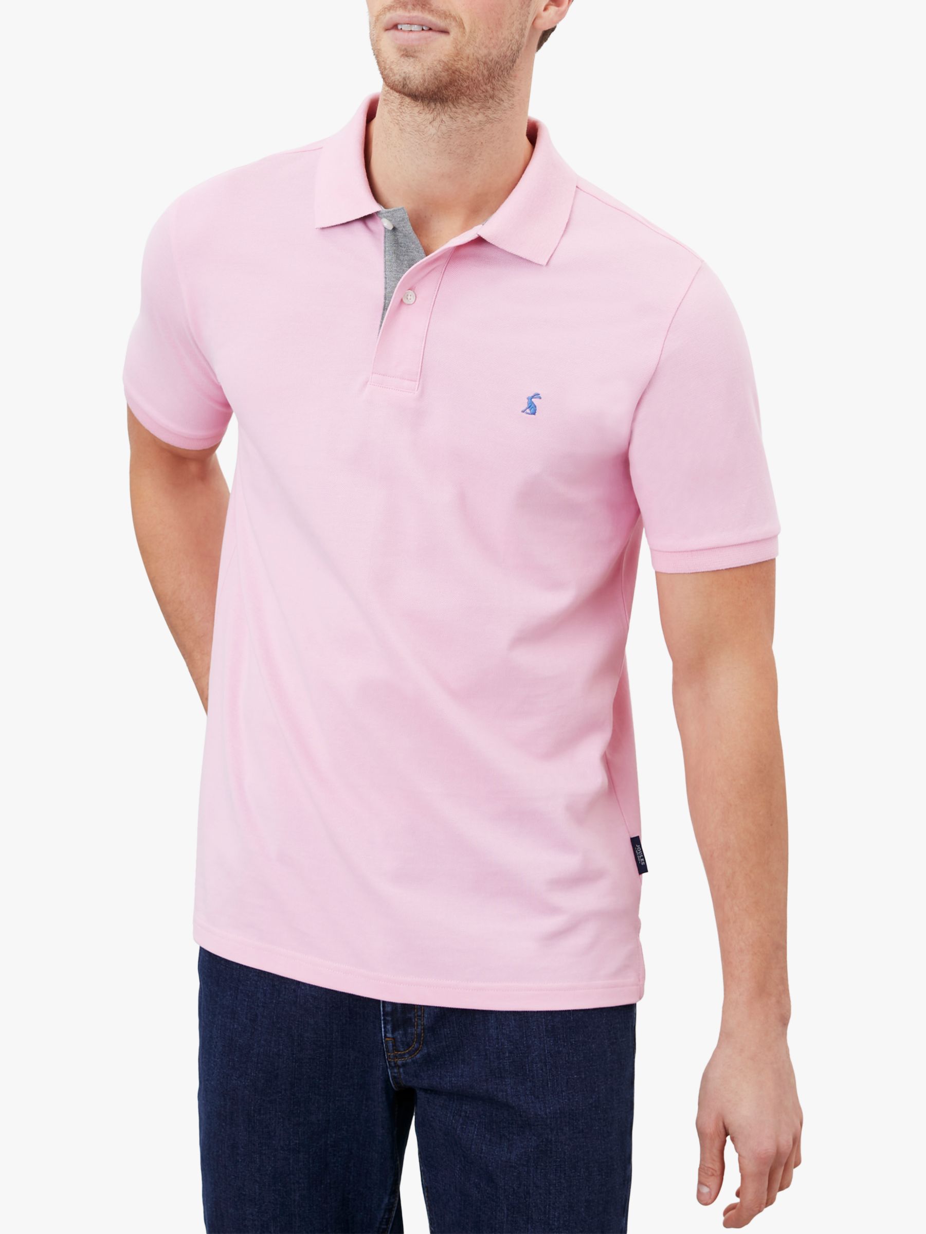 Joules Classic Fit Polo Shirt, Light Pink at John Lewis & Partners