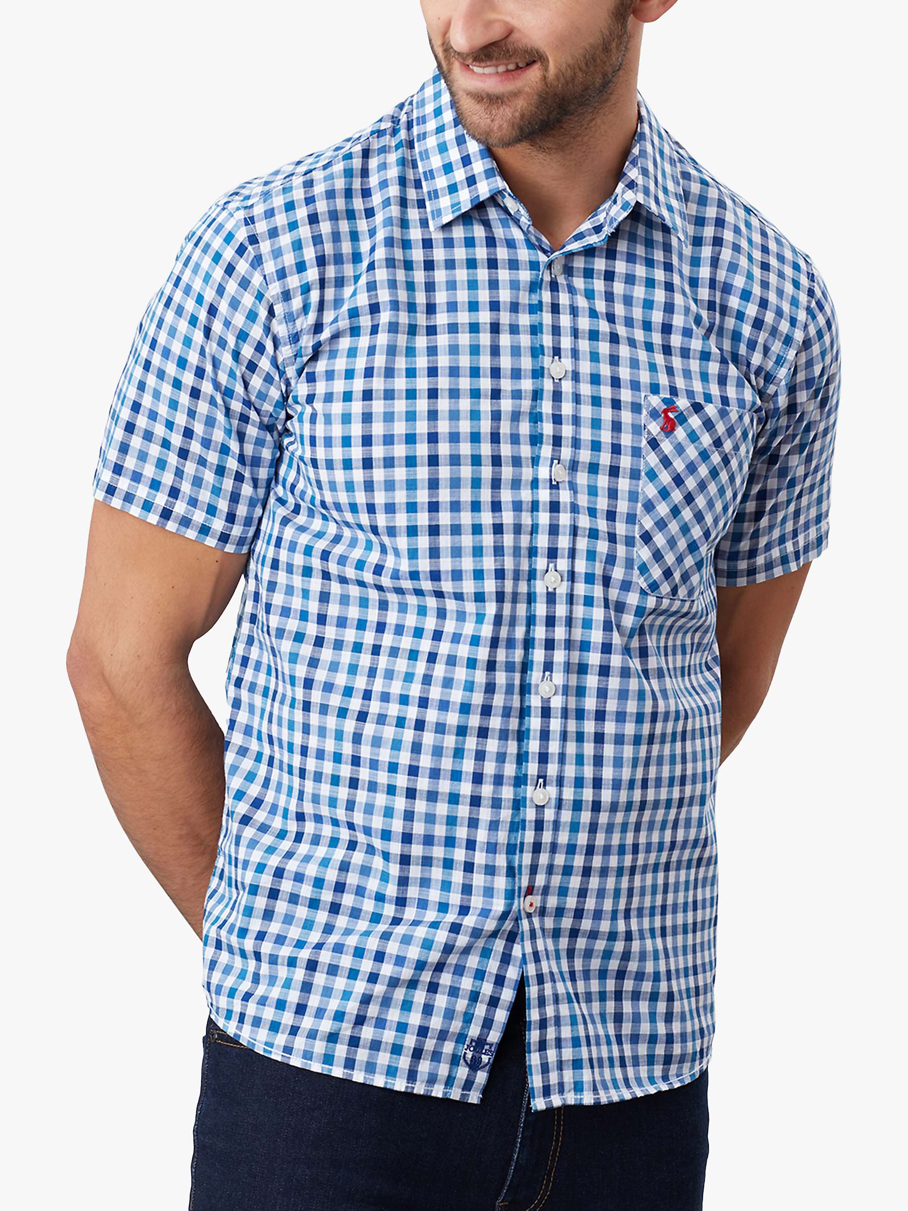 Buy Joules Wilson Check Shirt, Blue Gingham Online at johnlewis.com
