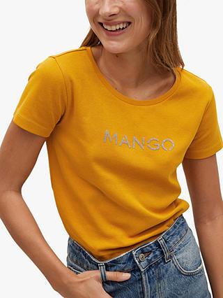 Mango Logo Front Organic Cotton T-Shirt