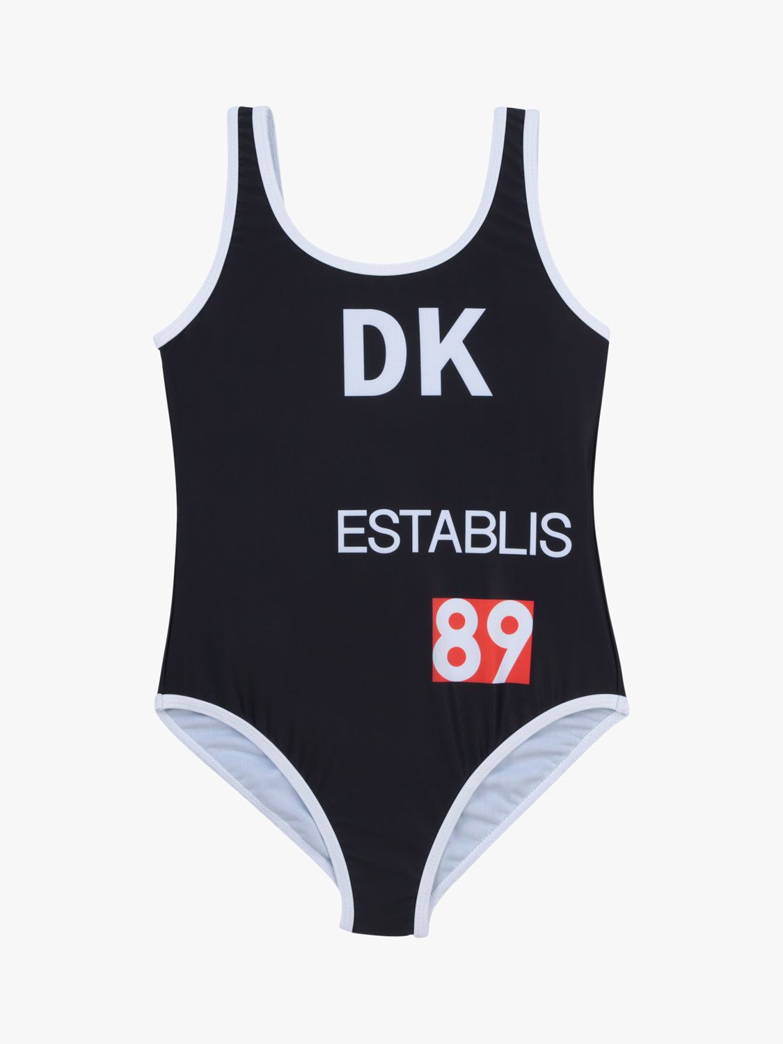 DKNY Kids' One-Piece Bathing Suit, Black