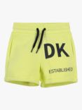 DKNY Kids' Cotton Fleece Shorts, Citrine