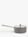 John Lewis & Partners Hard Anodised Aluminium Non-Stick Lidded Saucepan
