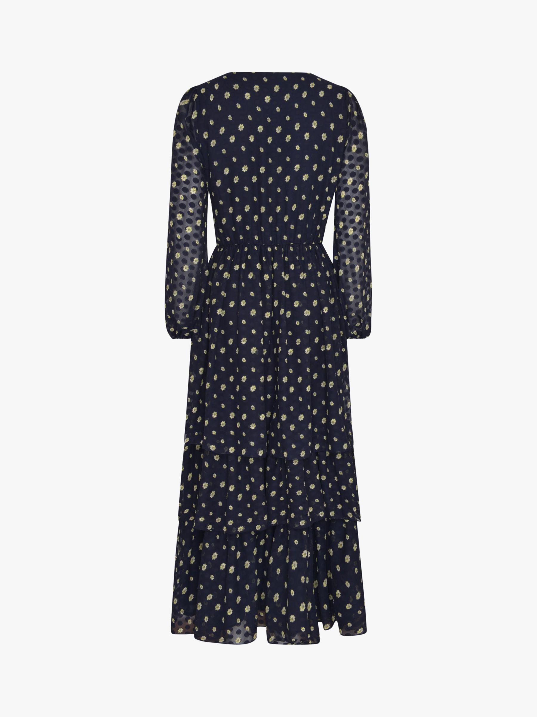 Ro&Zo Daisy Tiered Maxi Dress, Navy