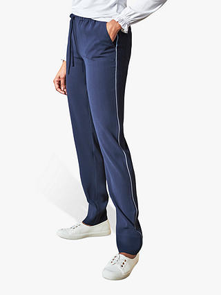 Pure Collection Relaxed Trackpant Trousers, Navy