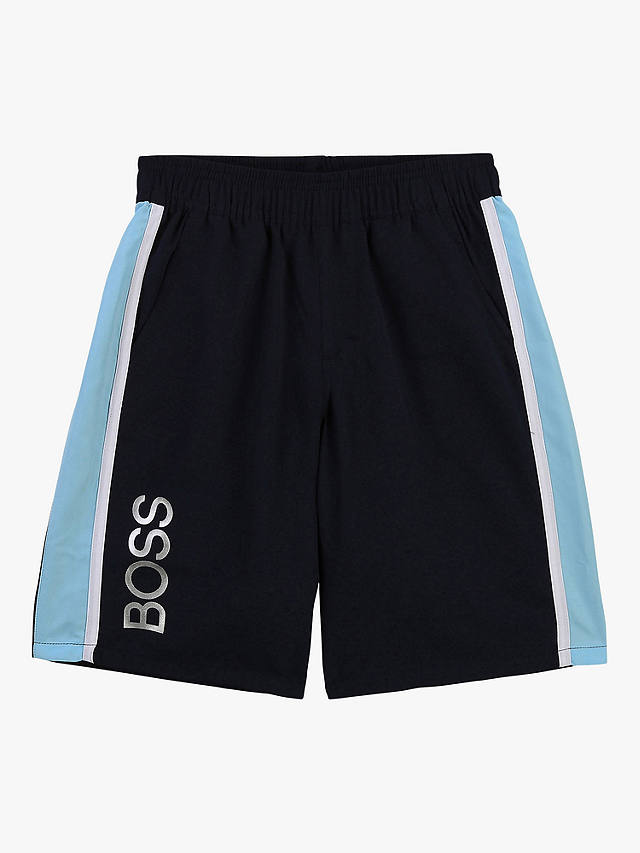 HUGO BOSS Kids' Logo Bermuda Shorts, Navy