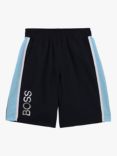 BOSS Kids' Logo Bermuda Shorts, Navy