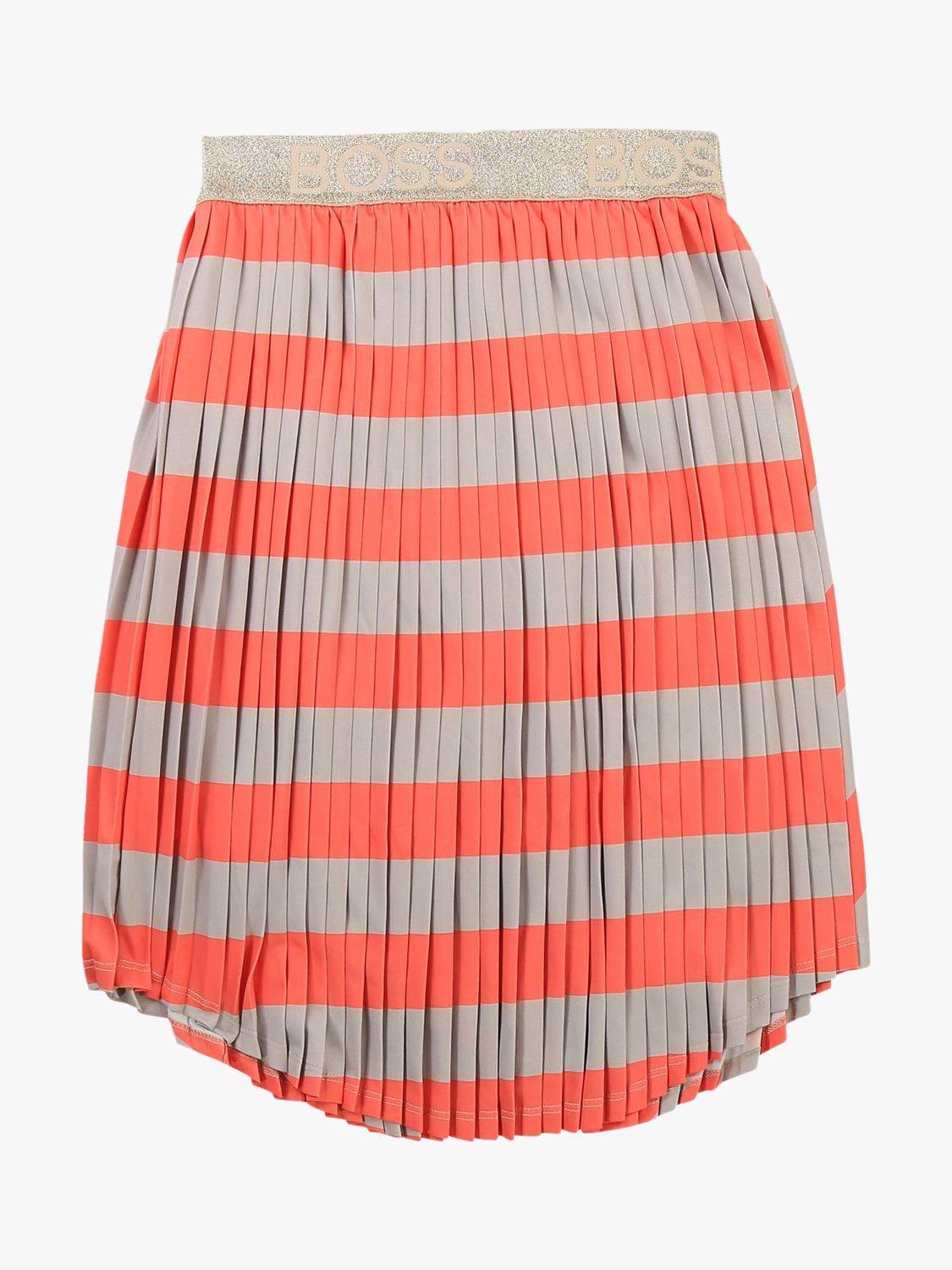 HUGO BOSS Kids' Striped Pleated Skirt, Unique at John Lewis & Partners