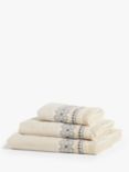 John Lewis & Partners Decorative Border Marl Towels