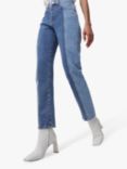 French Connection Palmira Skinny Jeans, Two Tone Blue