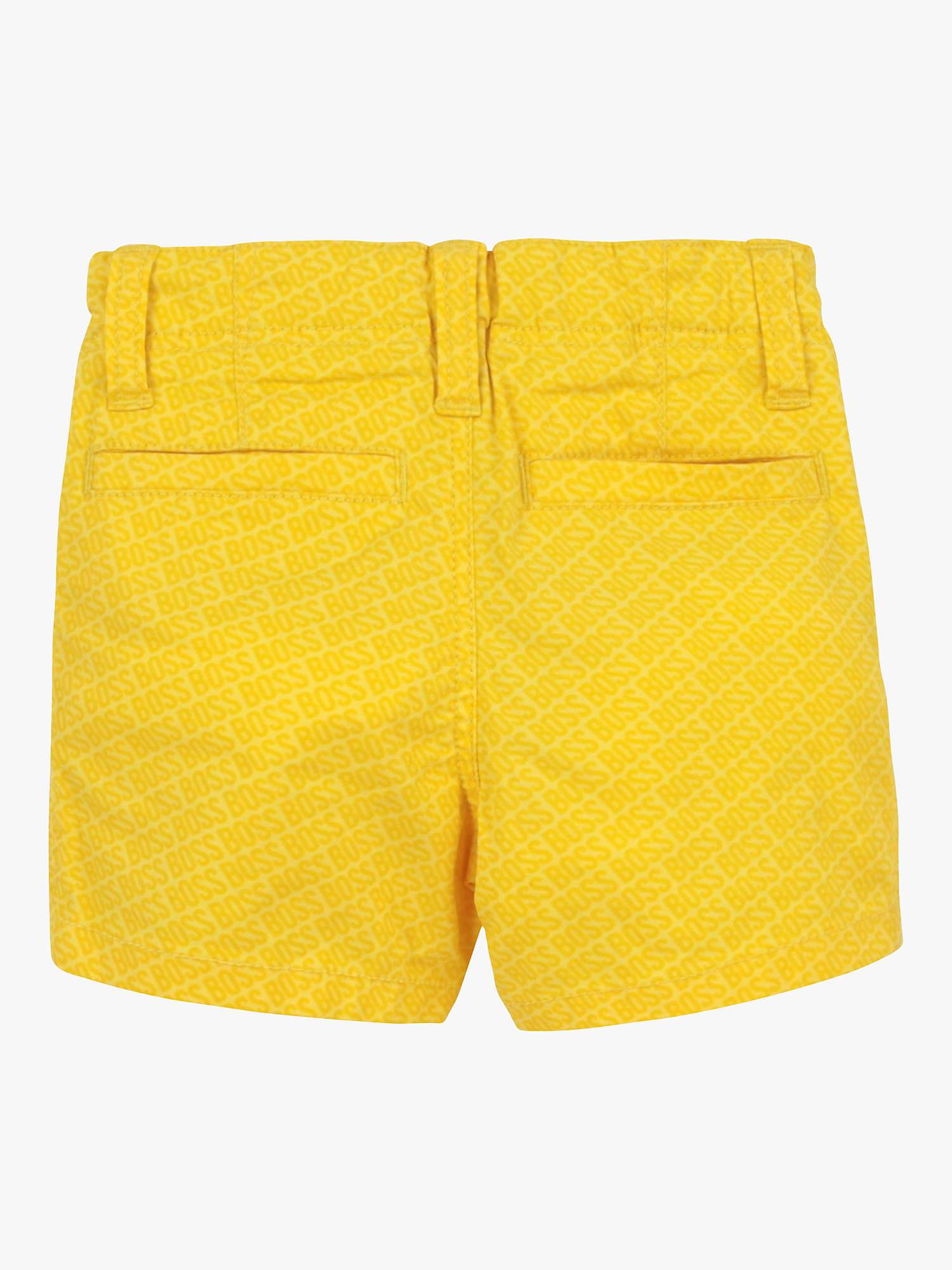 Buy HUGO BOSS Baby Logo Cotton Twill Bermuda Shorts, Sun Online at johnlewis.com