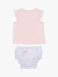 BOSS Baby T-Shirt & Bloomers Set, Pink/White