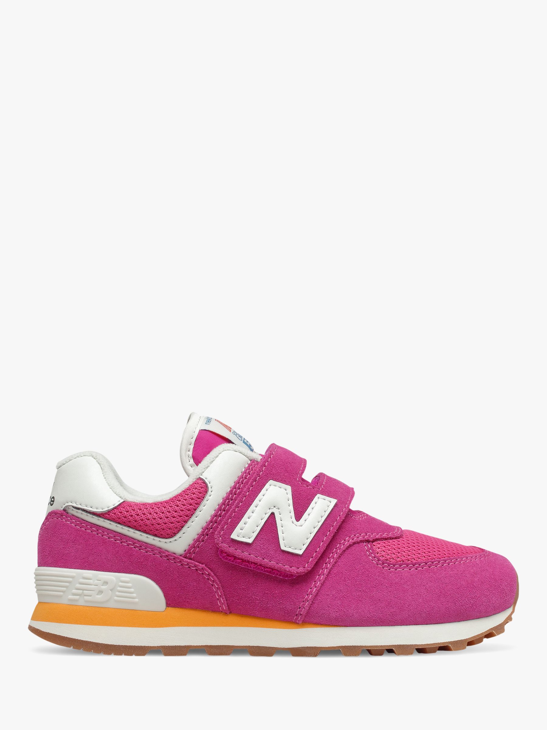 New Balance Children's 574 Suede Riptape Trainers
