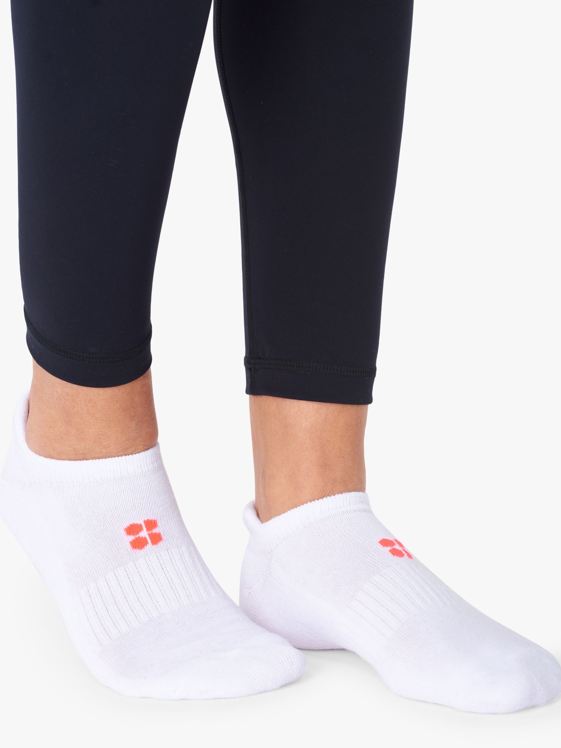 Sweaty Betty Workout Trainer Socks, Pack of 3, Ultra Black Camo Print ...