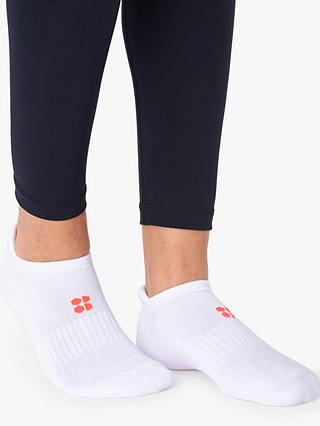 Sweaty Betty Workout Trainer Socks, Pack of 3, Ultra Black Camo Print