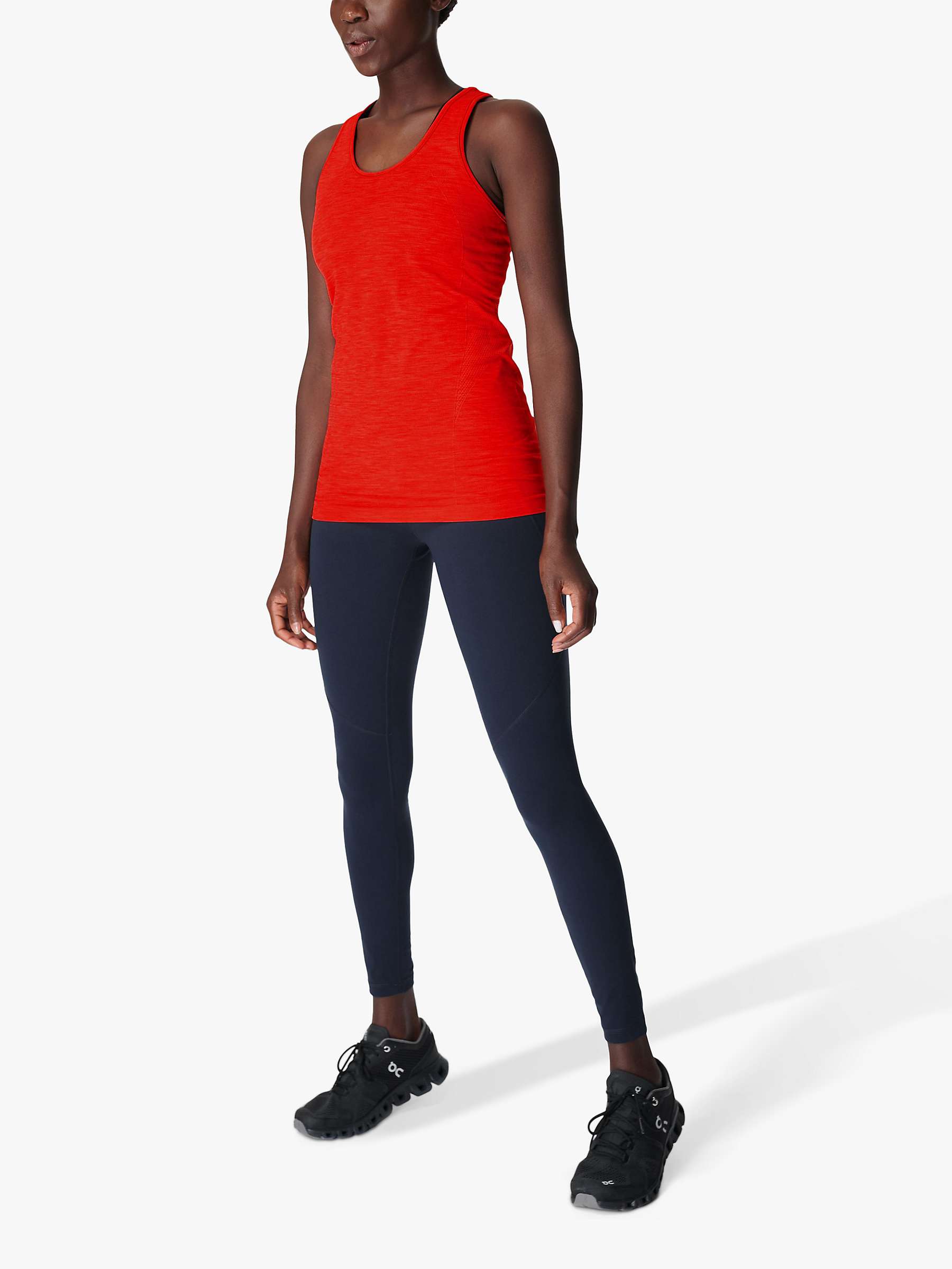 Sweaty Betty Athlete Seamless Vest, Rich Red at John Lewis & Partners