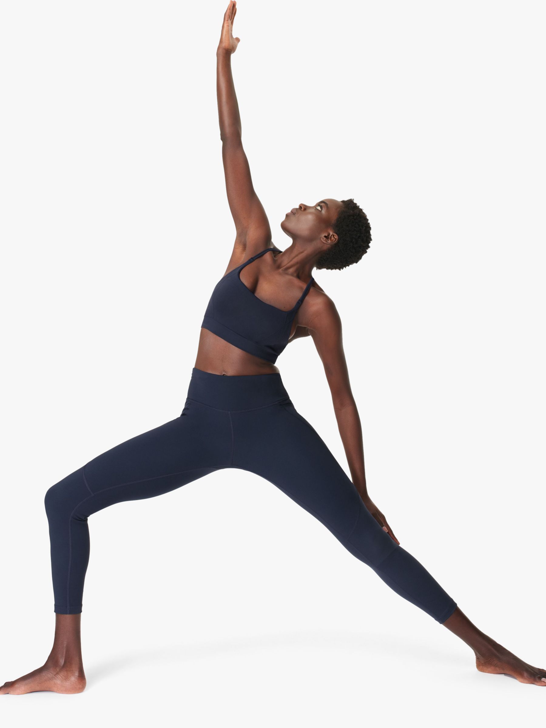 Buy Sweaty Betty Navy Blue 7/8 Length Power Workout Leggings from the Next  UK online shop